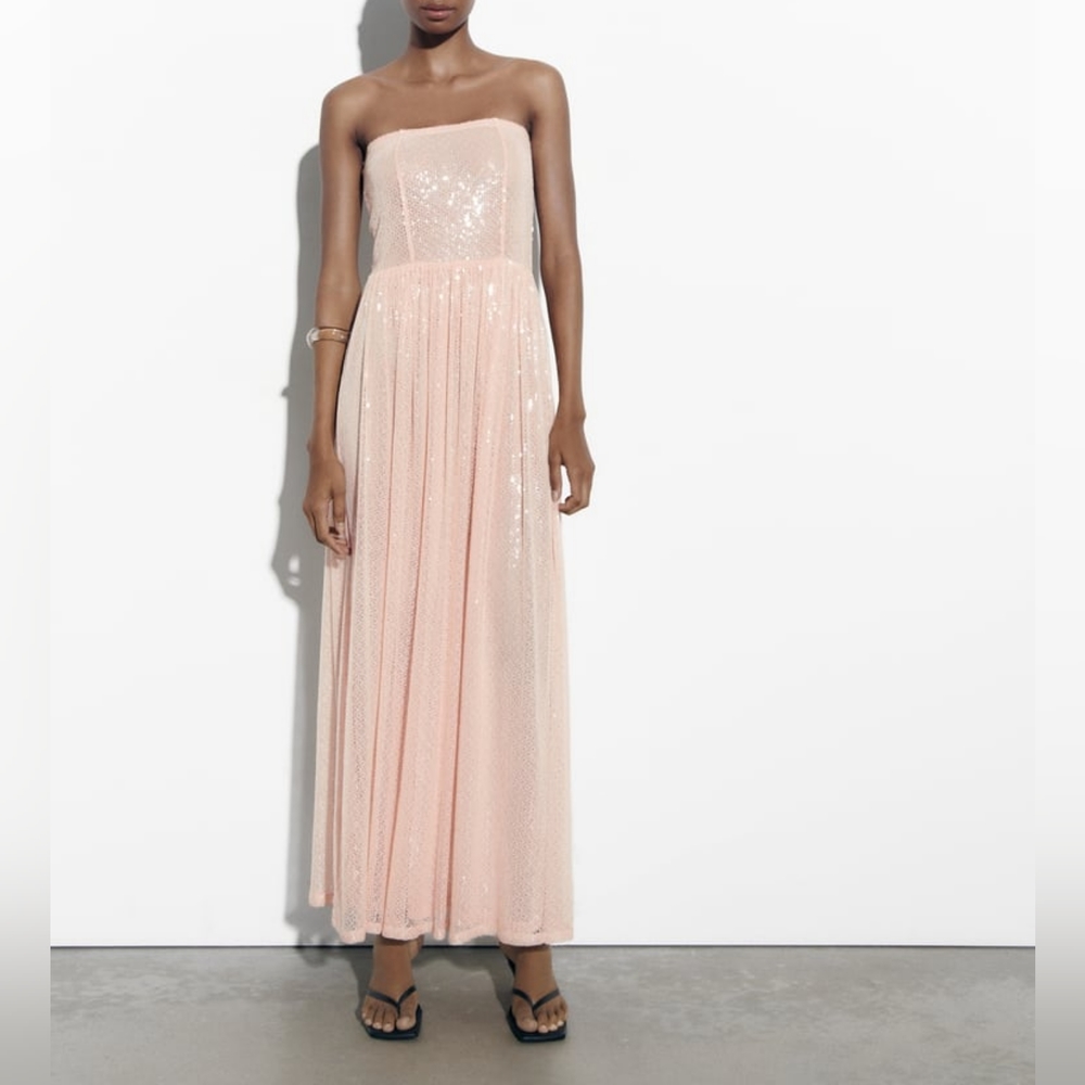 ZARA LIMITED EDITION SEQUIN KNIT DRESS